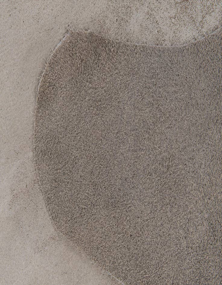 Detail image of 6' 10 x 7' 4 Cowhide Leather Square Rug