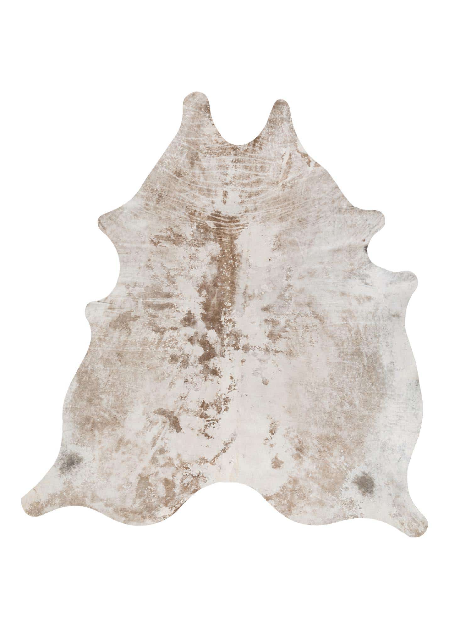 6' 10 x 7' 4 Cowhide Leather Square Rug