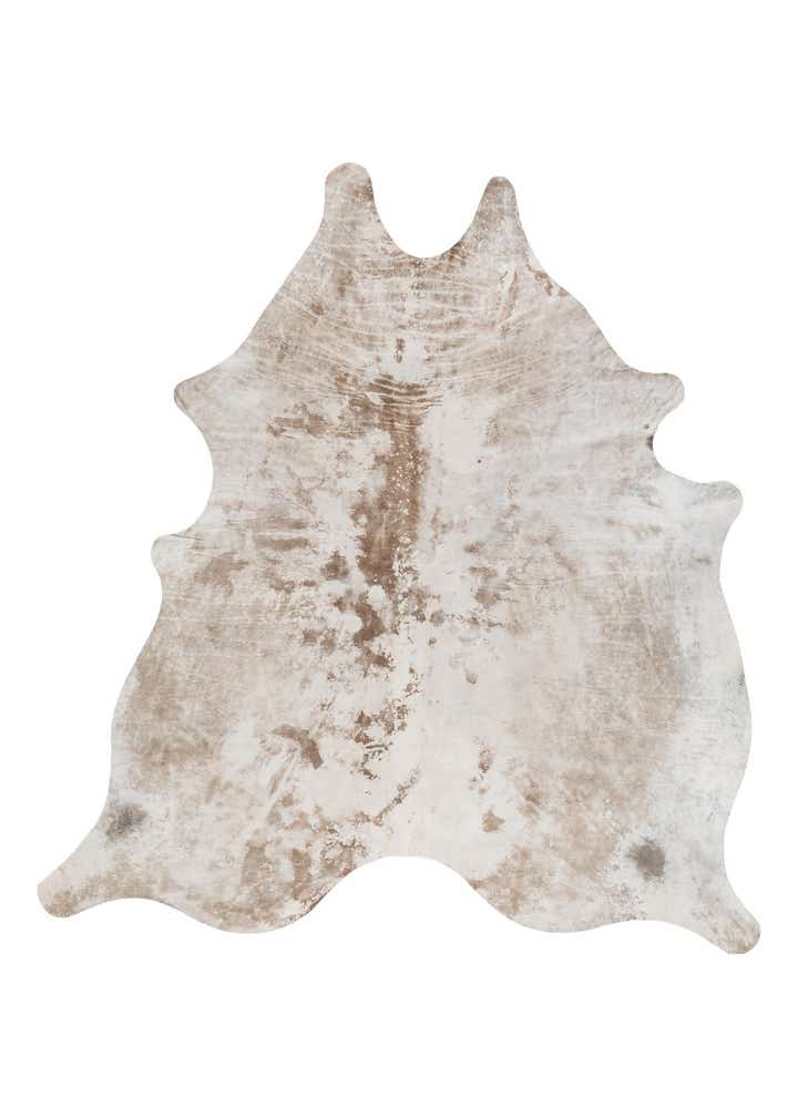 6' 10 x 7' 4 Cowhide Leather Square Rug