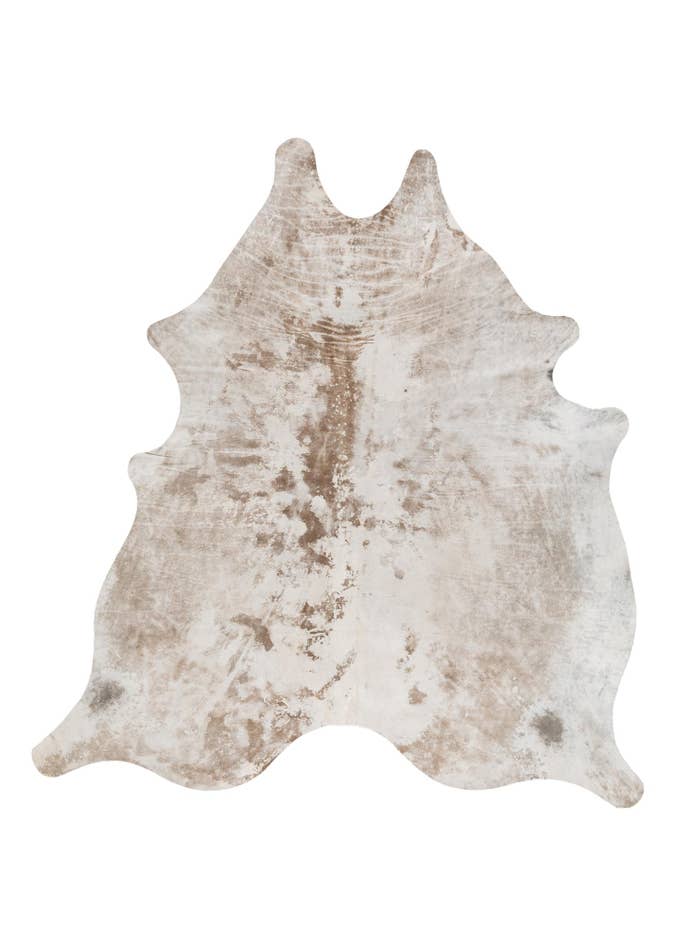 Detail image of 6' 10 x 7' 4 Cowhide Leather Square Rug