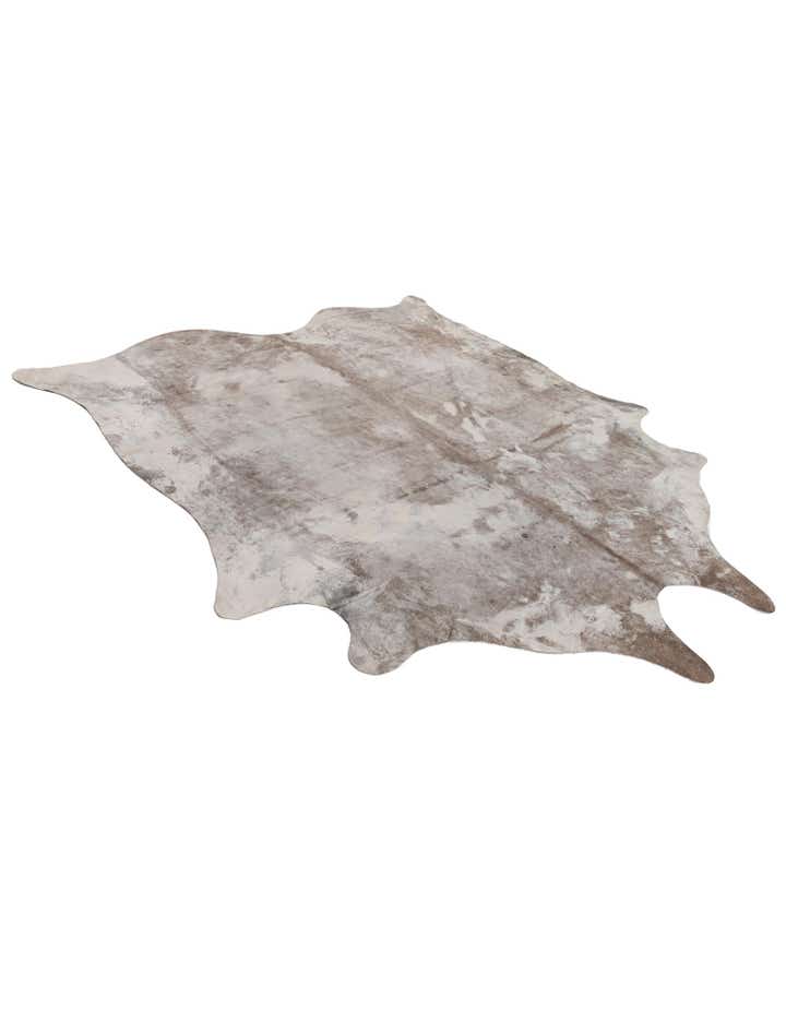 6' 6 x 7' 3 Cowhide Leather Square Rug