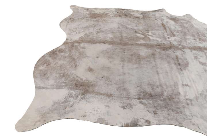 6' 6 x 7' 3 Cowhide Leather Square Rug