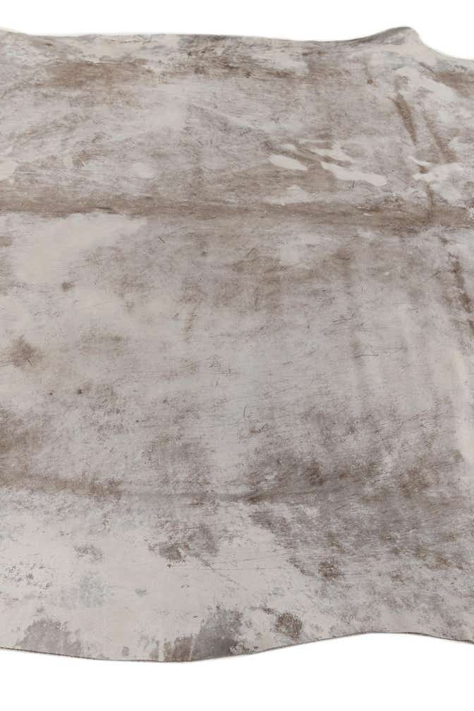6' 6 x 7' 3 Cowhide Leather Square Rug