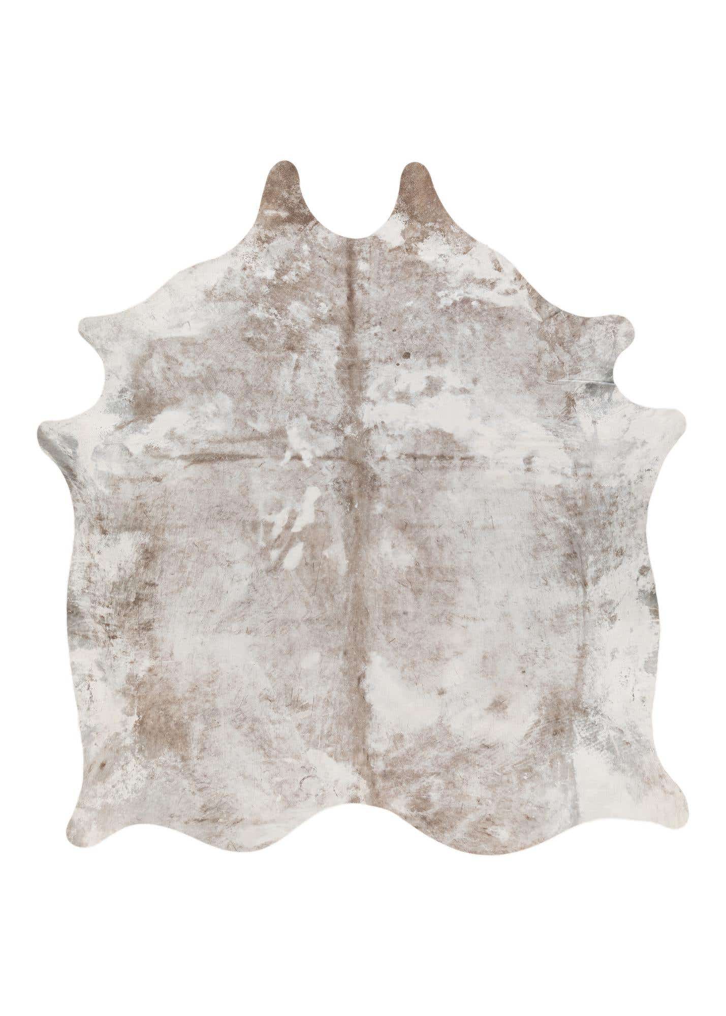 6' 6 x 7' 3 Cowhide Leather Square Rug