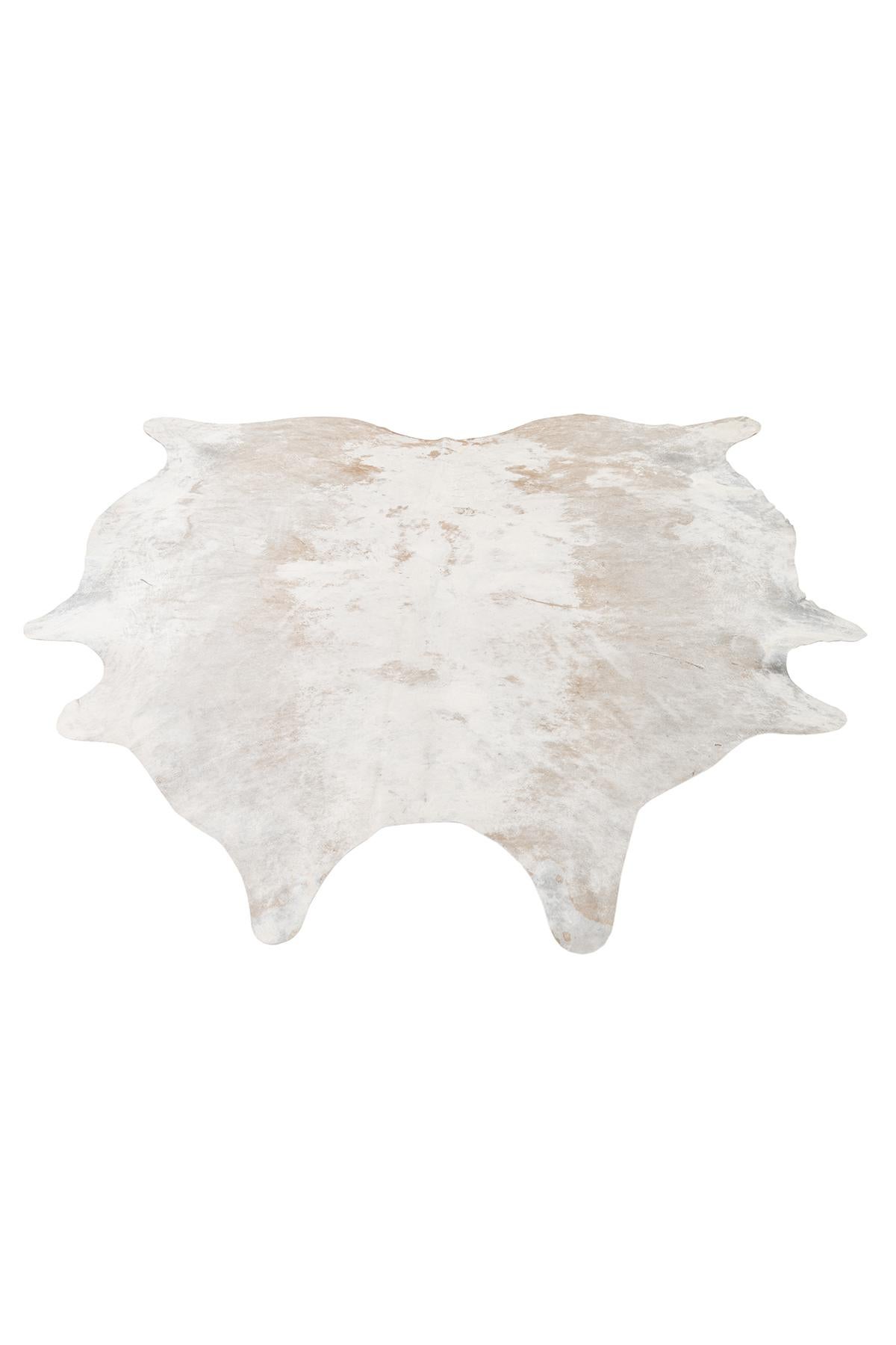 6' 7 x 6' 11 Cowhide Leather Square Rug