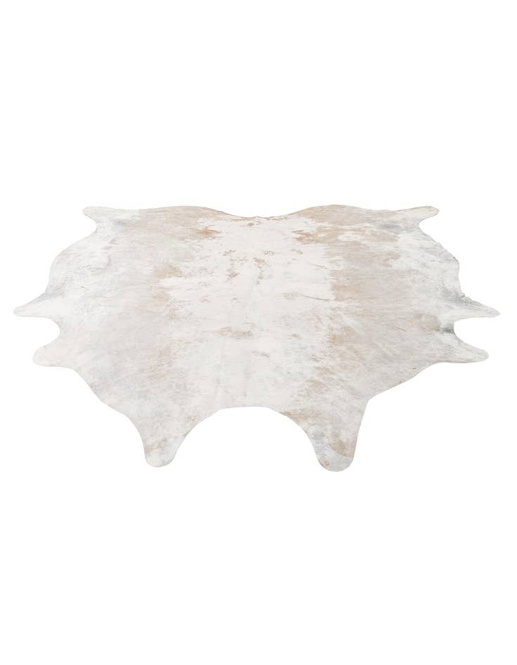 Detail image of 6' 7 x 6' 11 Cowhide Leather Square Rug