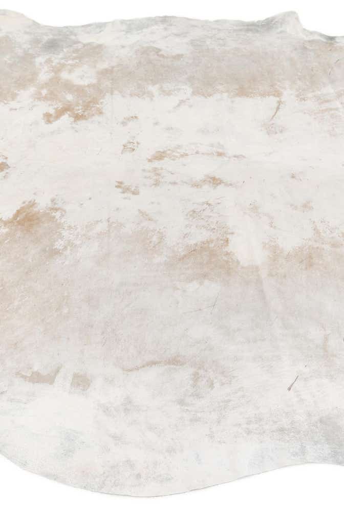 6' 7 x 6' 11 Cowhide Leather Square Rug