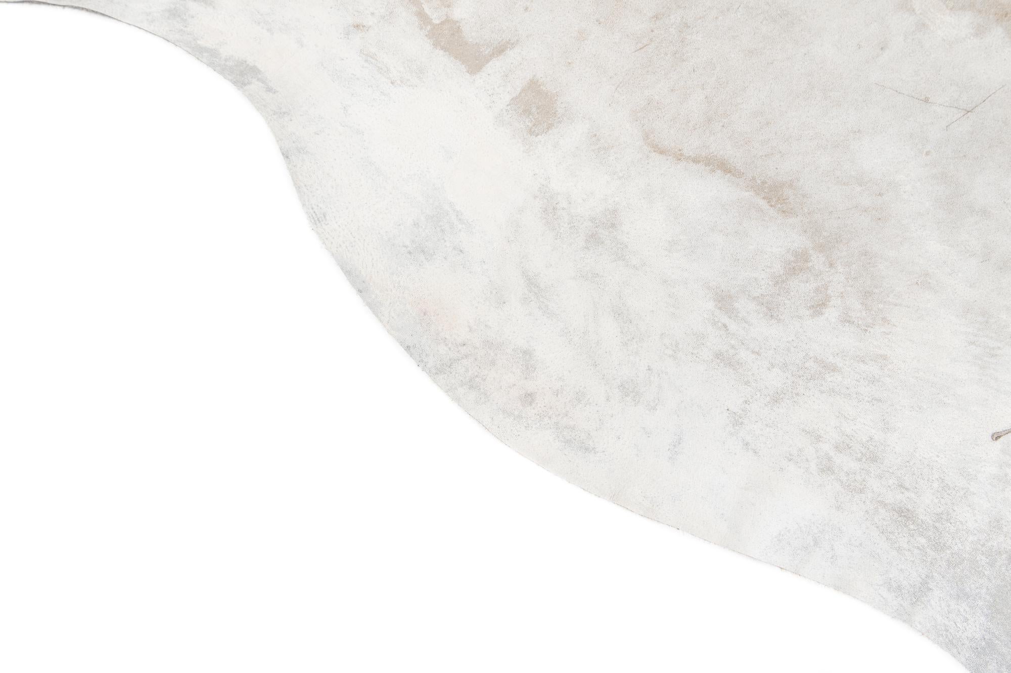6' 7 x 6' 11 Cowhide Leather Square Rug