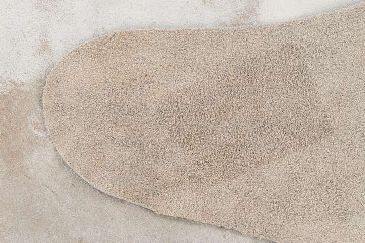 6' 7 x 6' 11 Cowhide Leather Square Rug
