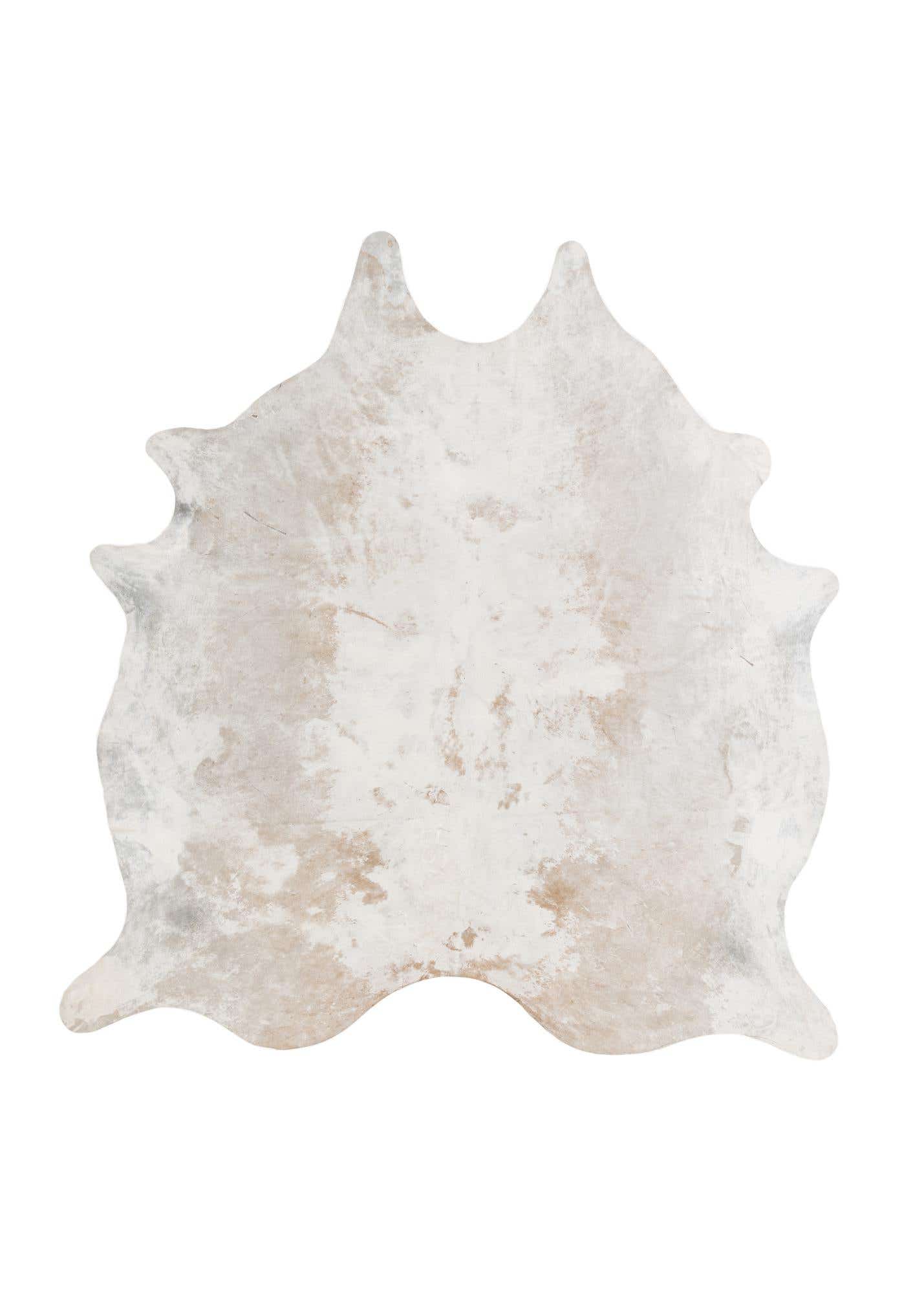 6' 7 x 6' 11 Cowhide Leather Square Rug