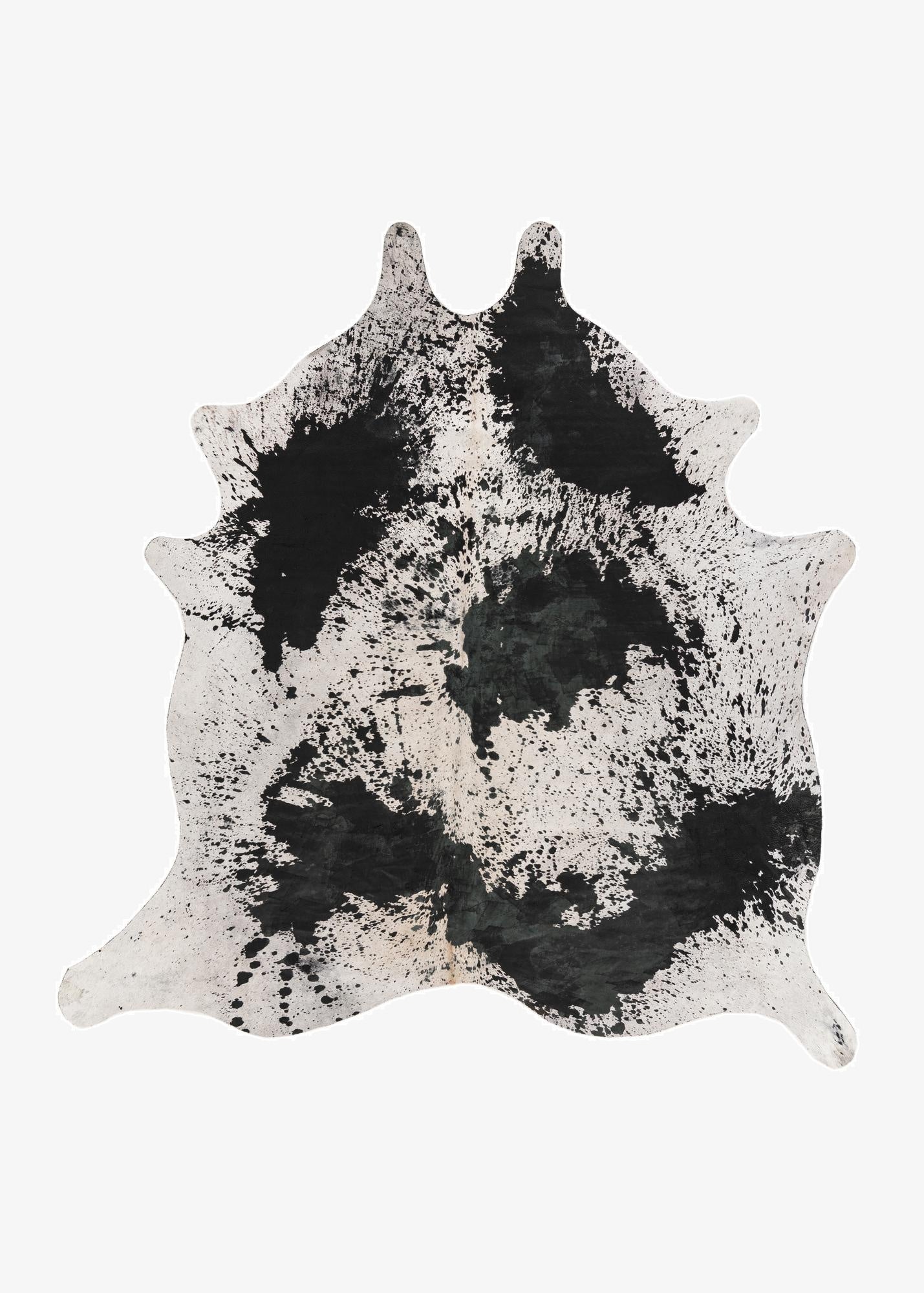 7' 3 x 7' 4 Cowhide Leather Square Rug