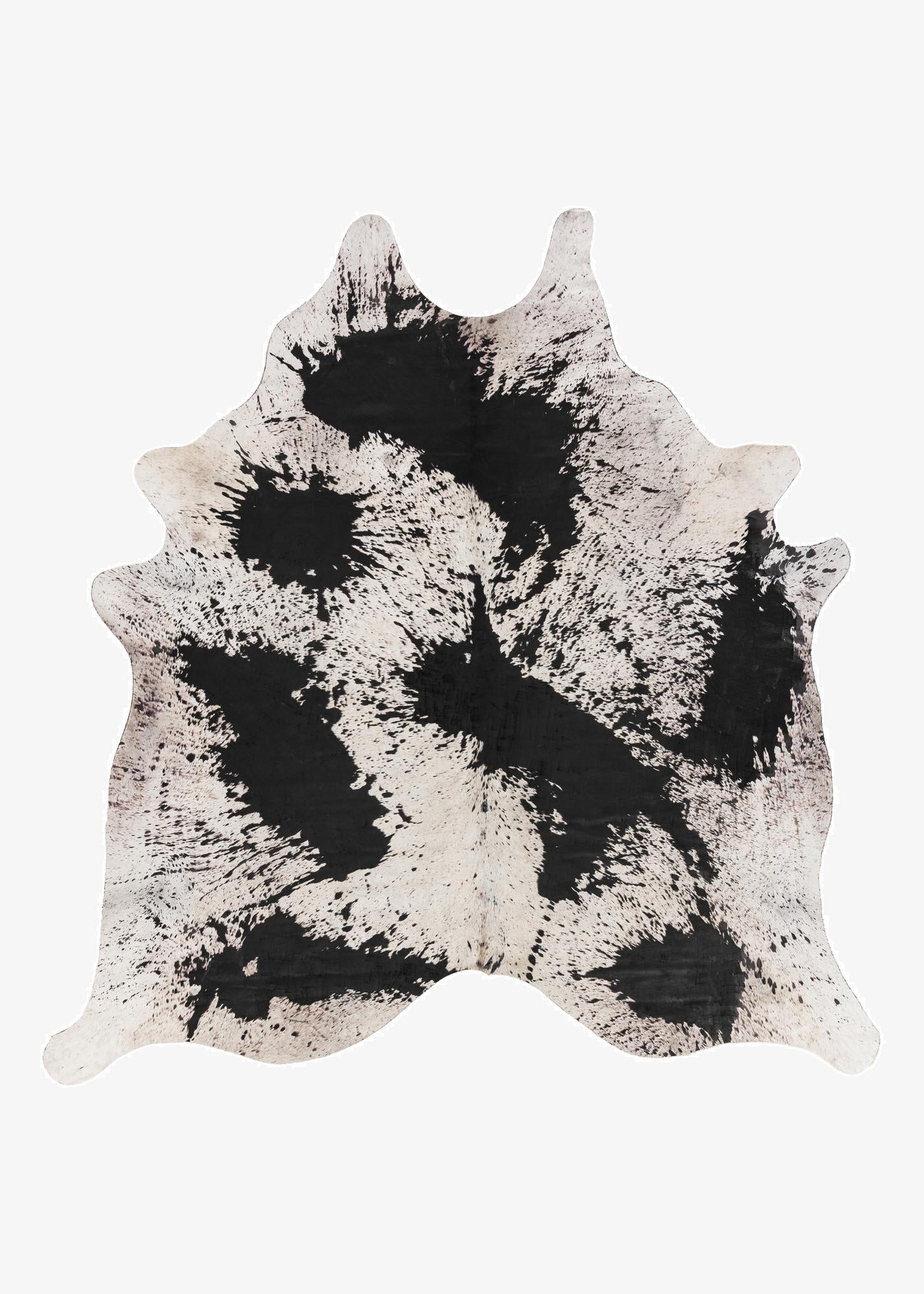 7' 5 x 7' 8 Cowhide Leather Square Rug