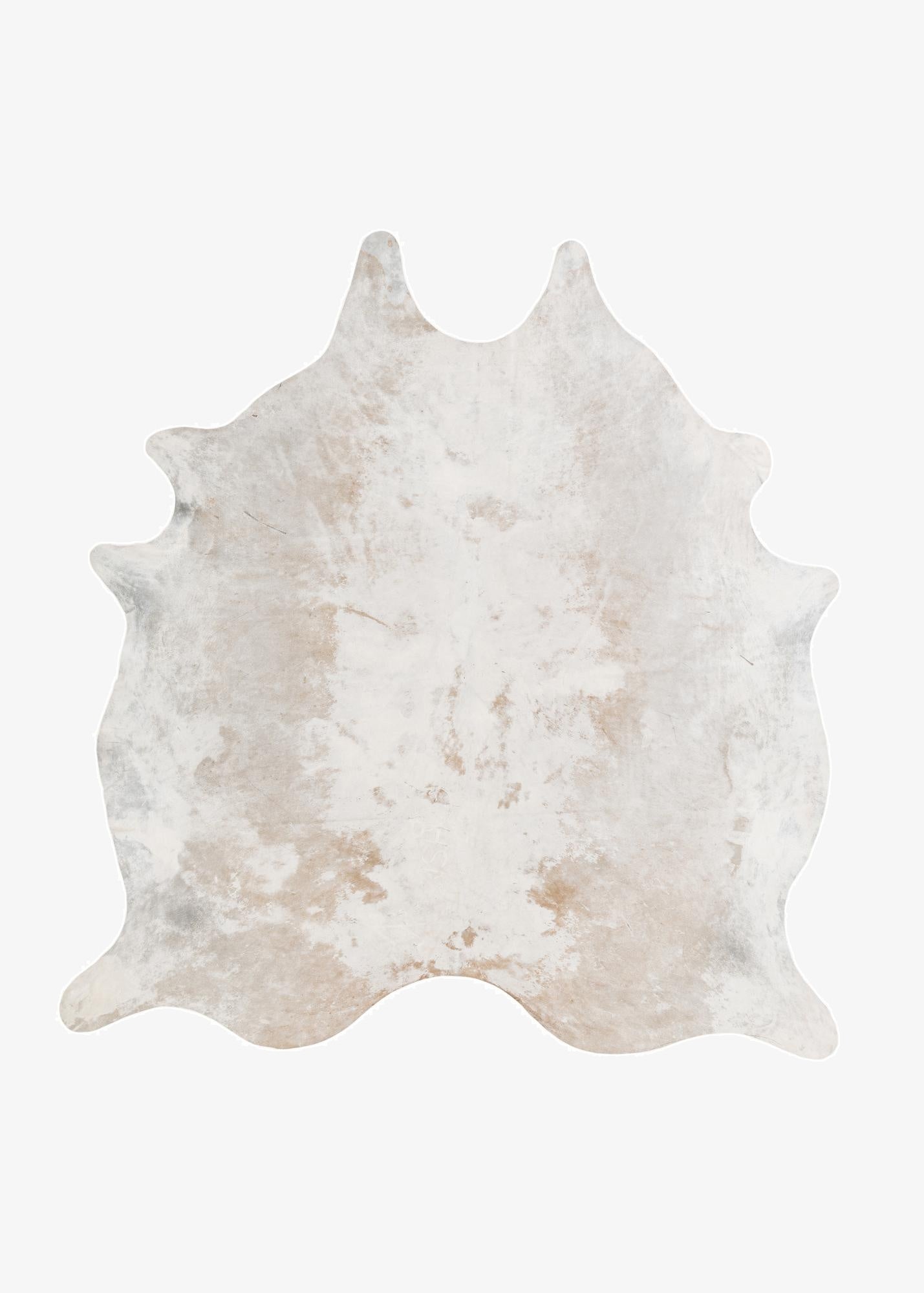 6' 7 x 6' 11 Cowhide Leather Square Rug