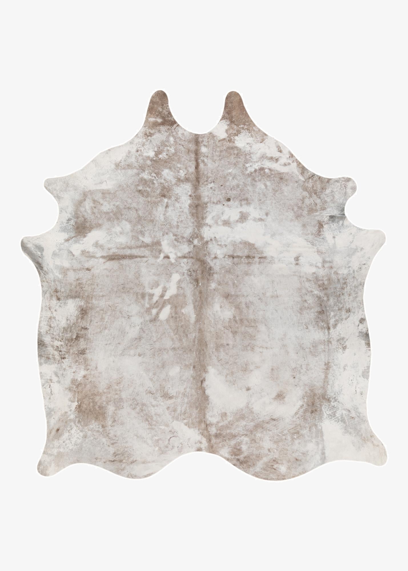 6' 6 x 7' 3 Cowhide Leather Square Rug