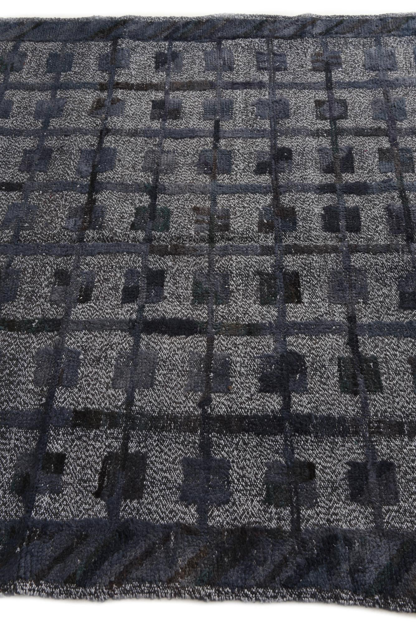 5' 1 x 6' 7 Hand Knotted Darya Wool Square Rug