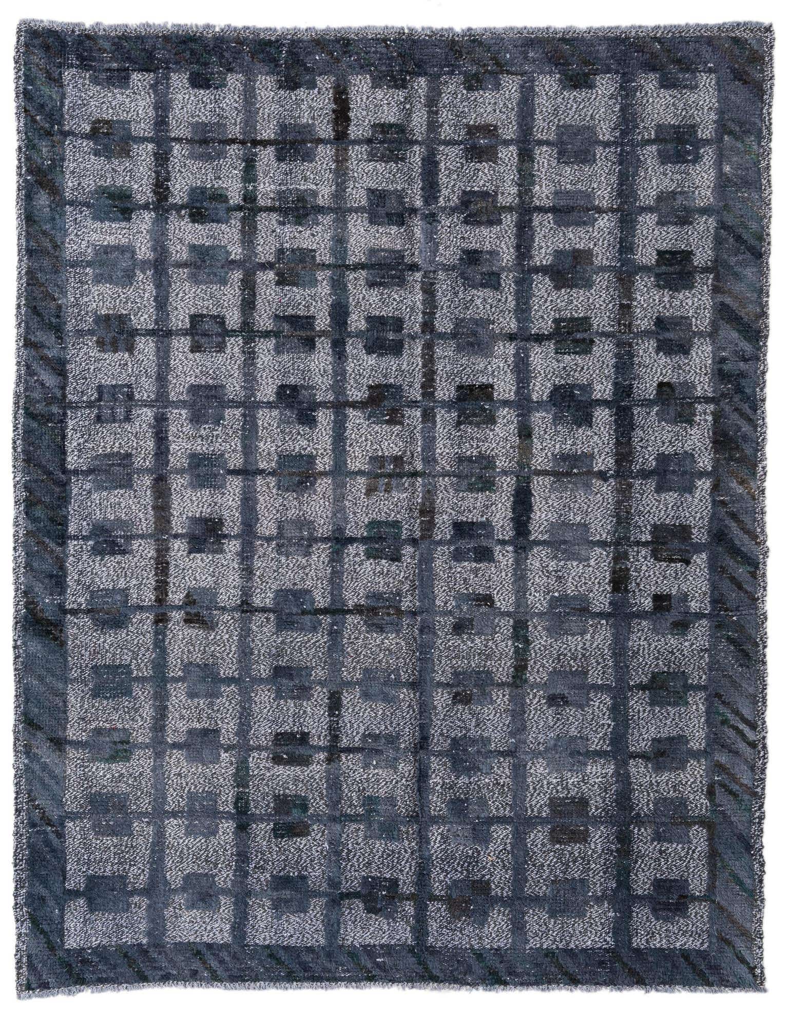 5' 1 x 6' 7 Hand Knotted Darya Wool Square Rug