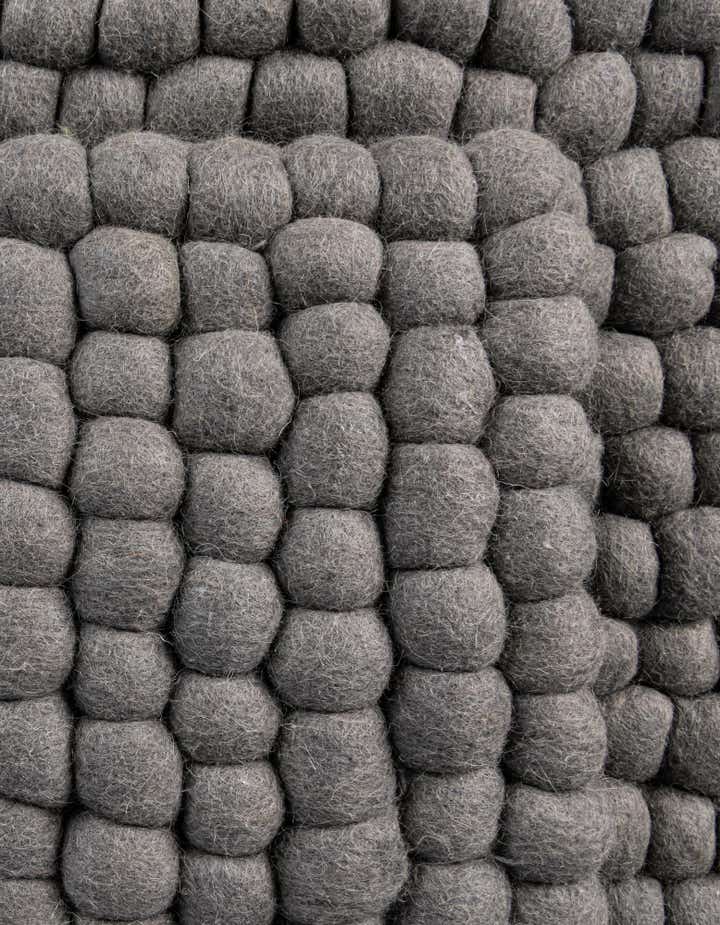 7' 10 x 7' 10 Felt Ball Wool Square Rug