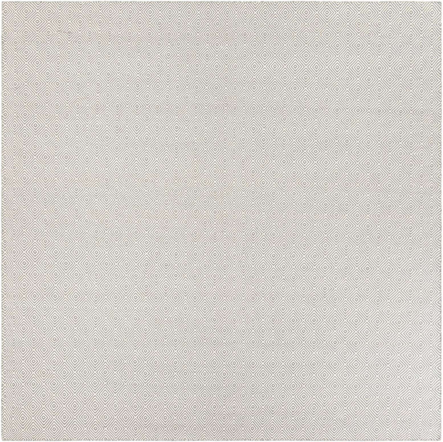 10' x 10' Hand Woven Geo Trellis Flatweave Square Rug