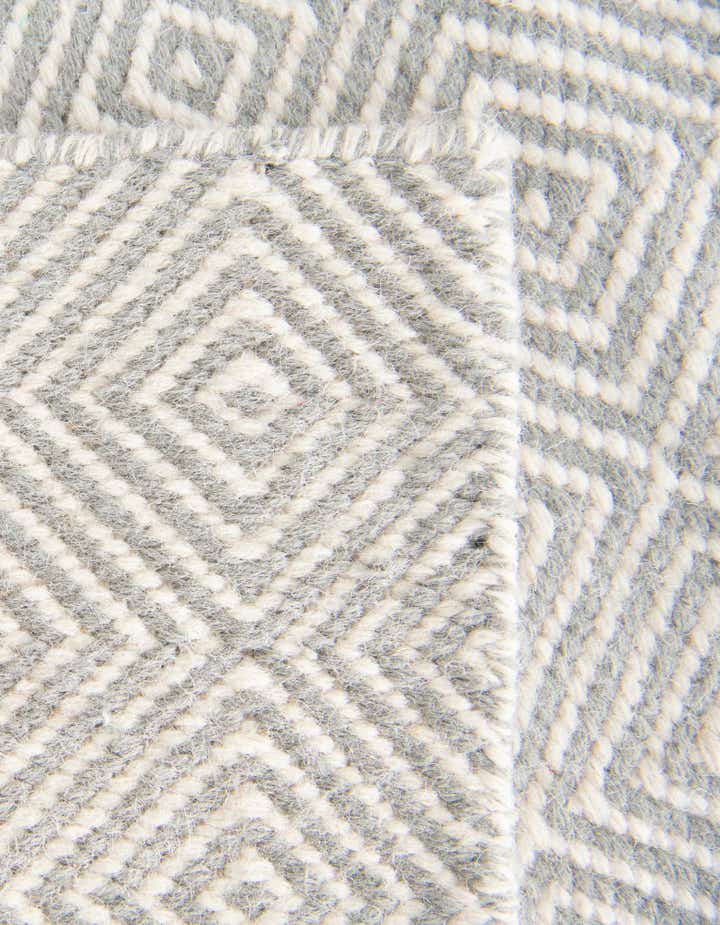 10' x 10' Hand Woven Geo Trellis Flatweave Square Rug