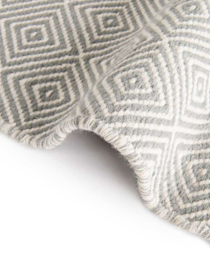 10' x 10' Hand Woven Geo Trellis Flatweave Square Rug