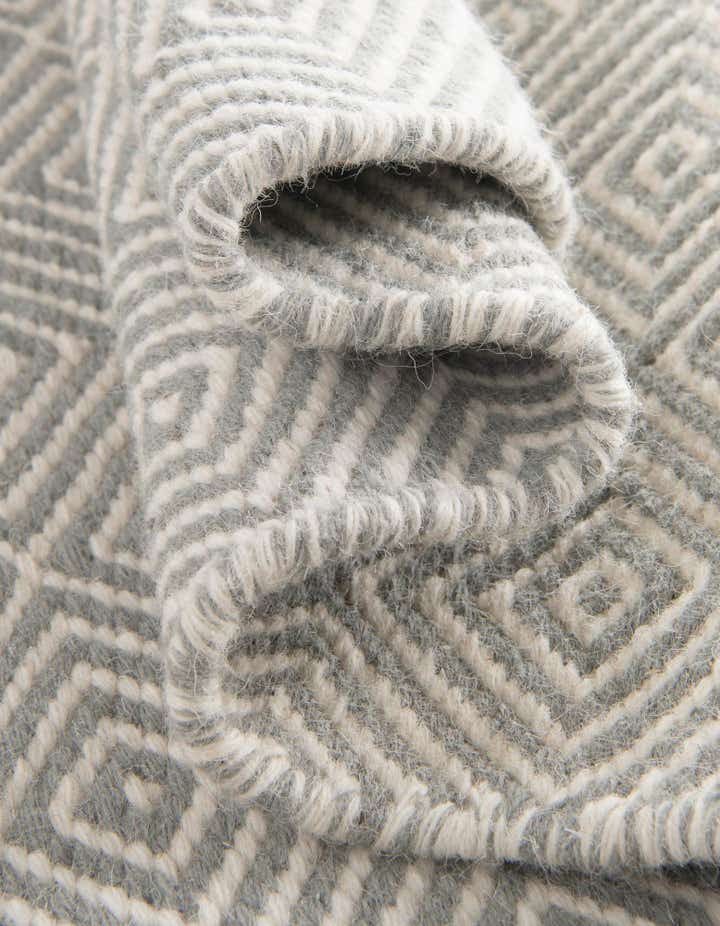 10' x 10' Hand Woven Geo Trellis Flatweave Square Rug