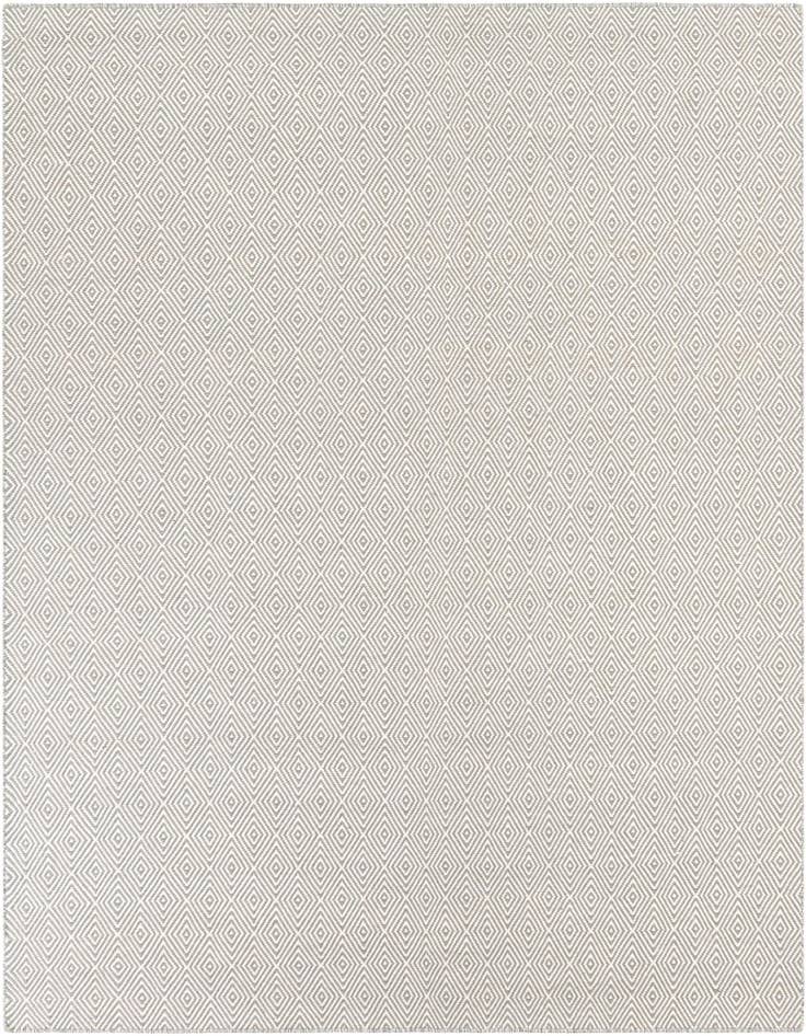Detail image of 7' 10 x 7' 10 Hand Woven Geo Trellis Flatweave Square Rug