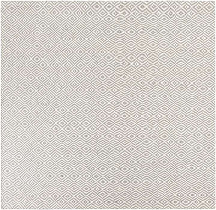 7' 10 x 7' 10 Hand Woven Geo Trellis Flatweave Square Rug