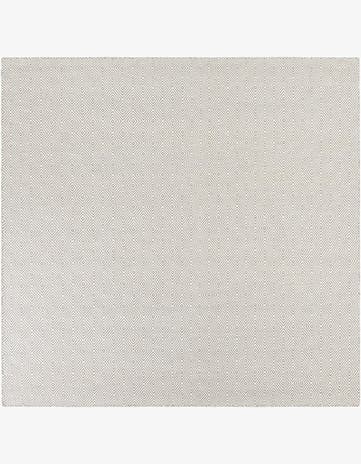 7' 10 x 7' 10 Hand Woven Geo Trellis Flatweave Square Rug