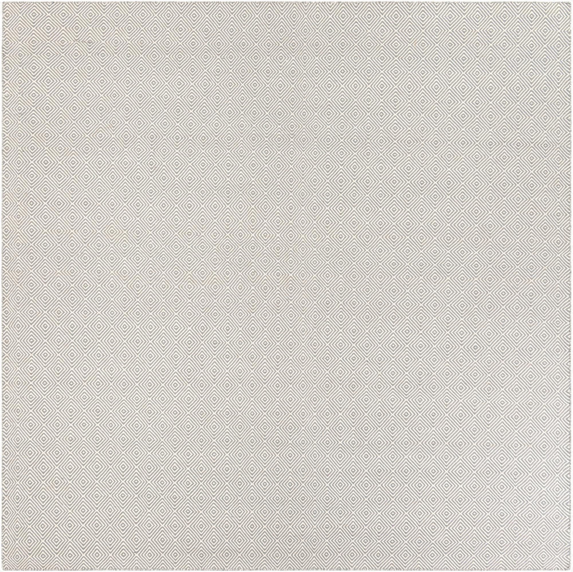 10' x 10'  Hand Woven Geo Trellis Flatweave Square Rug