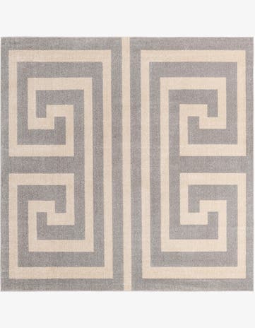 7' 10 x 7' 10 Greek Key Square Rug