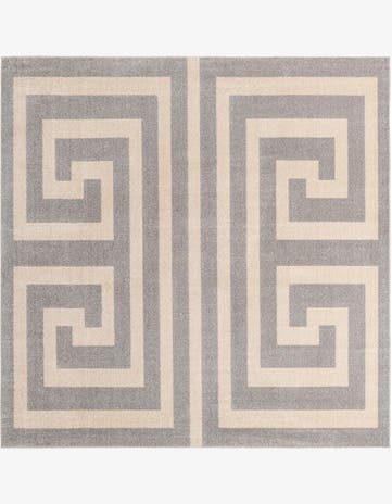 Gray Hera Square Rug