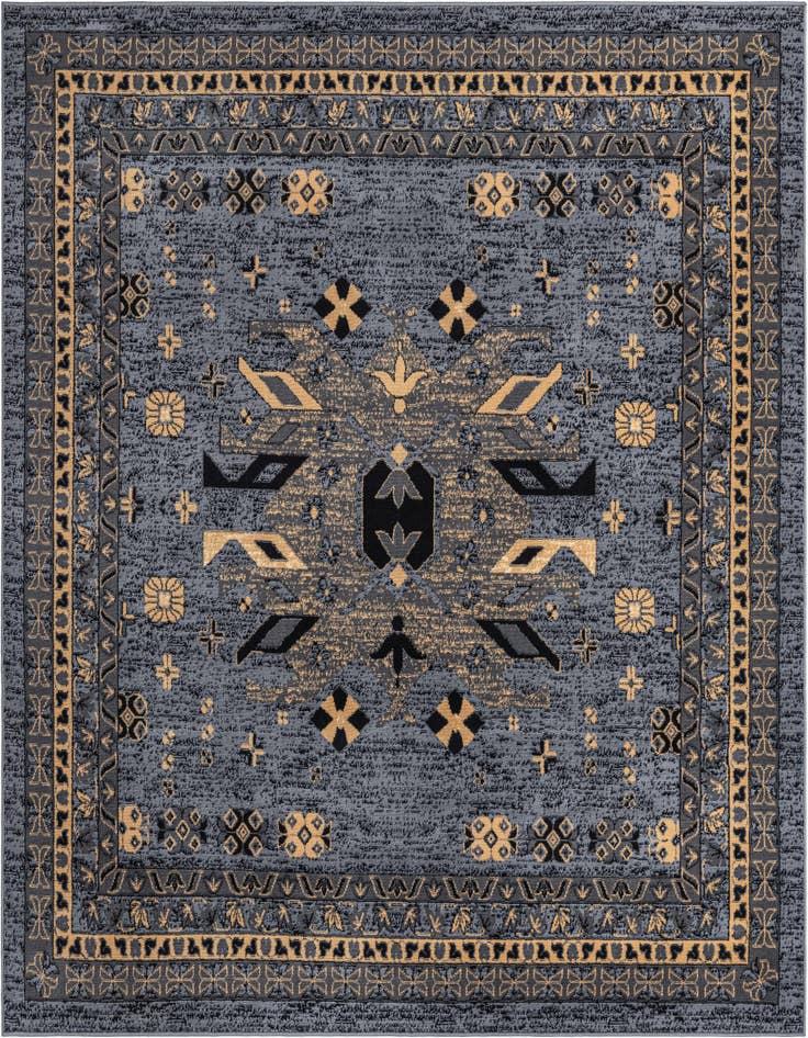 Detail image of 7' 10 x 7' 10 Heriz Design Square Rug