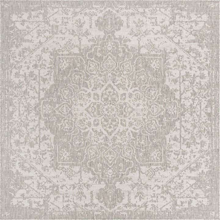 7' 10 x 7' 10 Easy-Clean Jill Zarin Dubai Indoor / Outdoor Square Rug