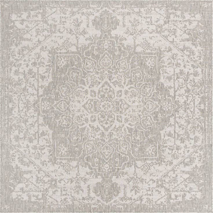 Detail image of 7' 10 x 7' 10 Easy-Clean Jill Zarin Dubai Indoor / Outdoor Square Rug