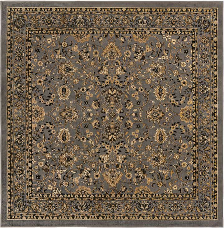 7' 10 x 7' 10 Kashan Design Square Rug