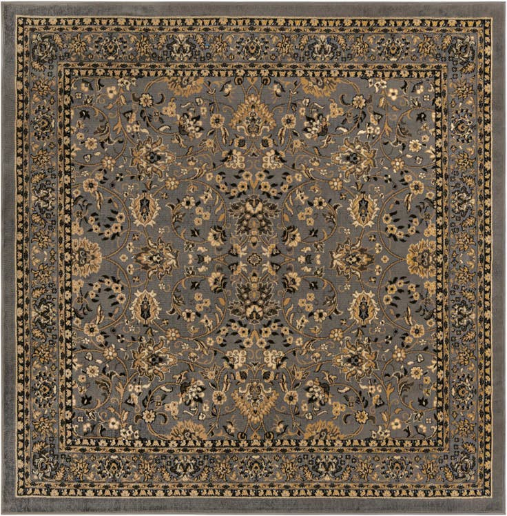 Detail image of 7' 10 x 7' 10 Kashan Design Square Rug