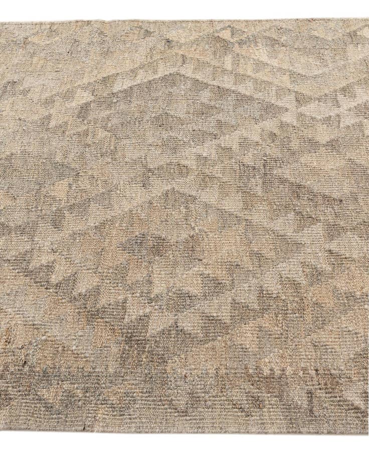 Detail image of 3' 3 x 9' 7  Hand Woven Kilim Maymana Wool Square Rug