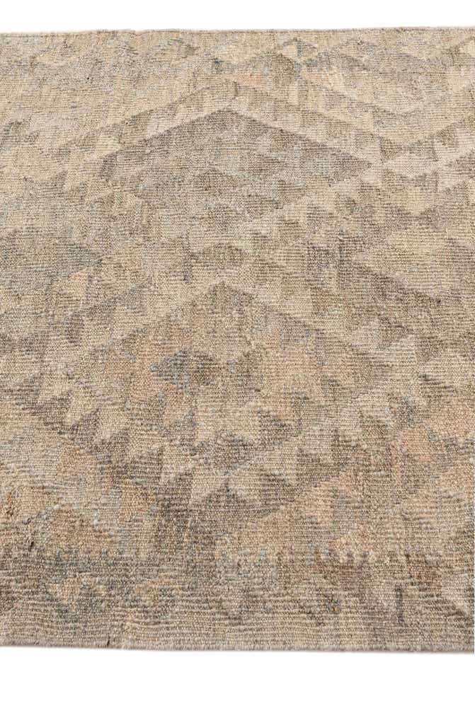 3' 3 x 9' 7 Hand Woven Kilim Maymana Wool Square Rug