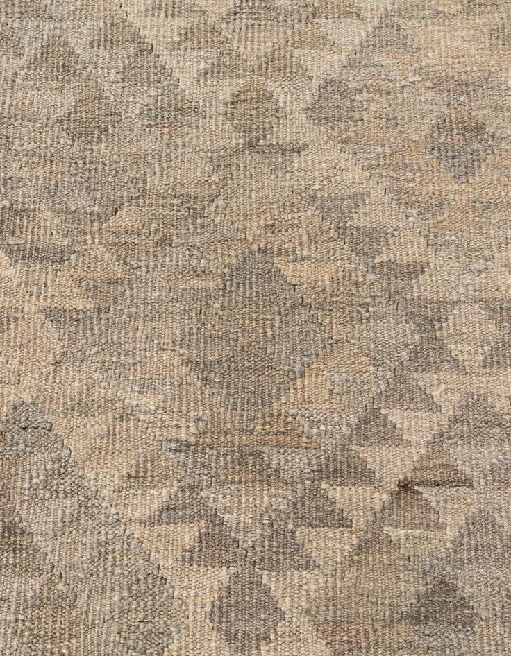 Detail image of 3' 3 x 9' 7  Hand Woven Kilim Maymana Wool Square Rug