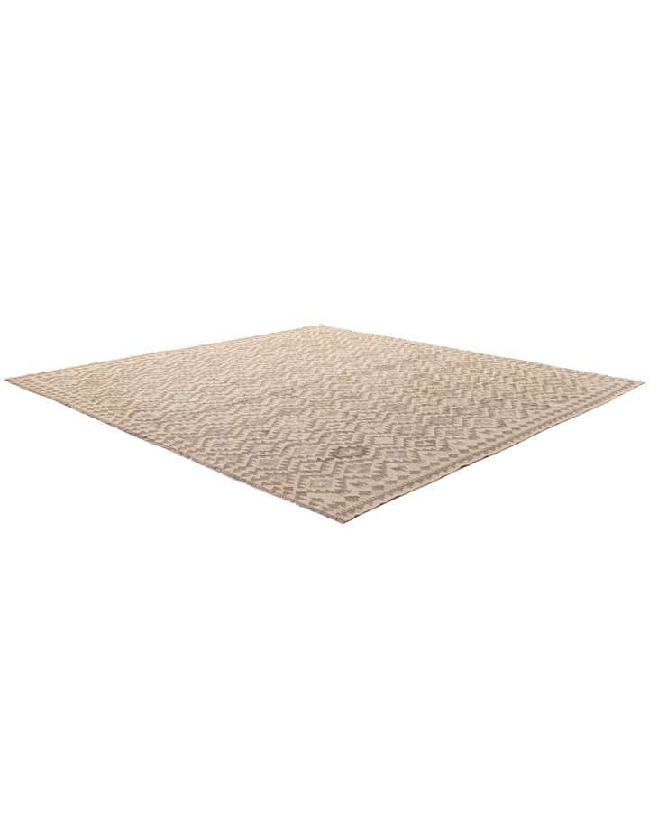9' 10 x 10' 3 Hand Woven Kilim Maymana Wool Square Rug