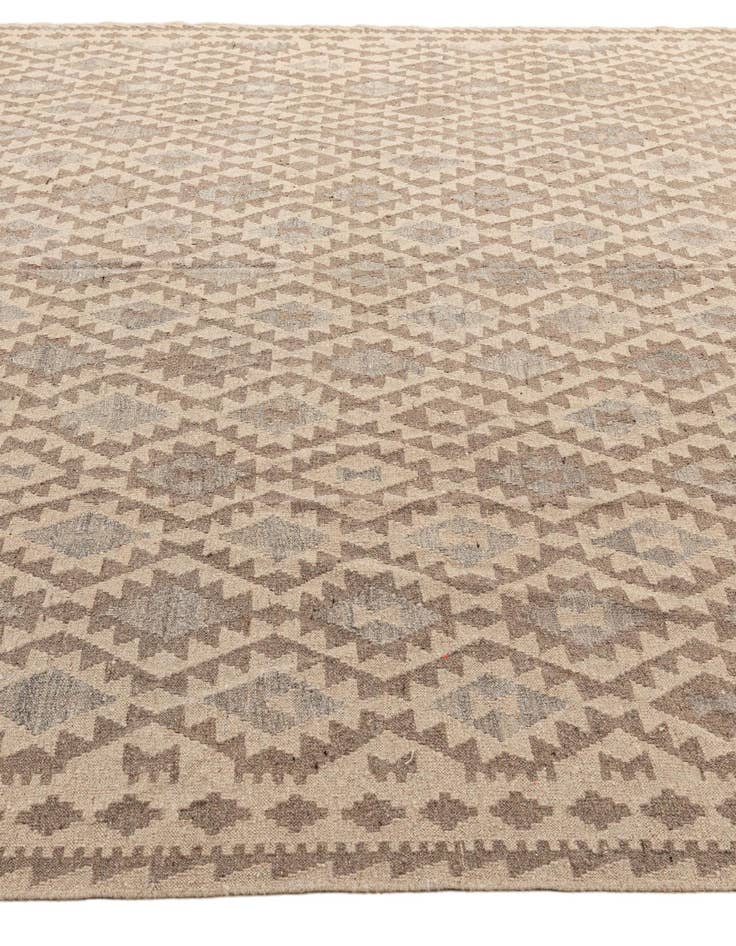 Detail image of 9' 10 x 10' 3 Hand Woven Kilim Maymana Wool Square Rug