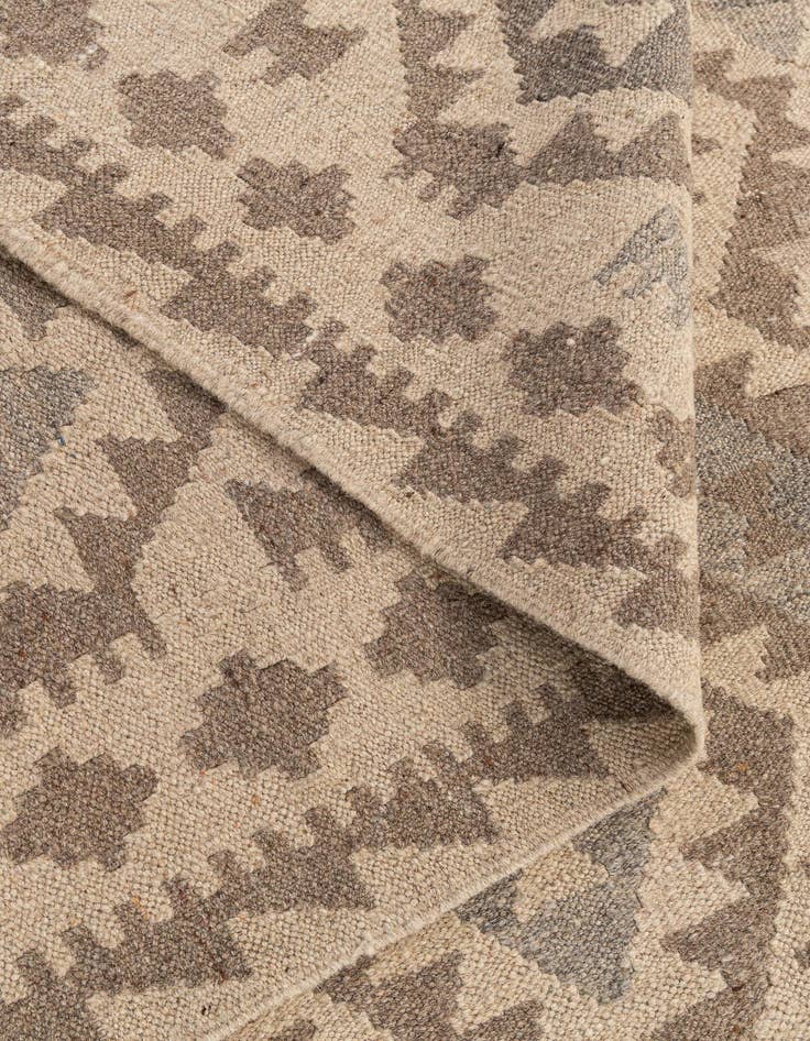 Detail image of 9' 10 x 10' 3  Hand Woven Kilim Maymana Wool Square Rug