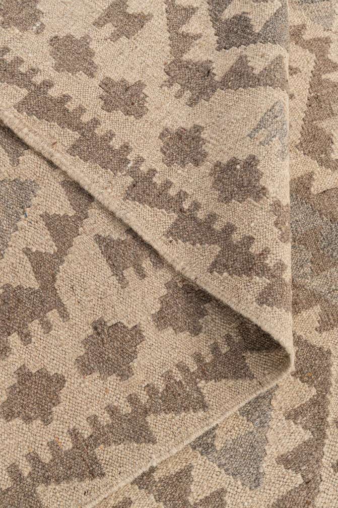 9' 10 x 10' 3 Hand Woven Kilim Maymana Wool Square Rug