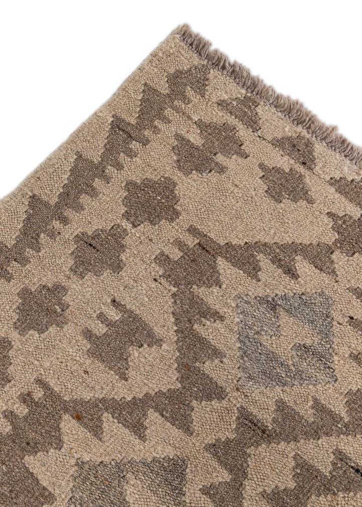 9' 10 x 10' 3 Hand Woven Kilim Maymana Wool Square Rug