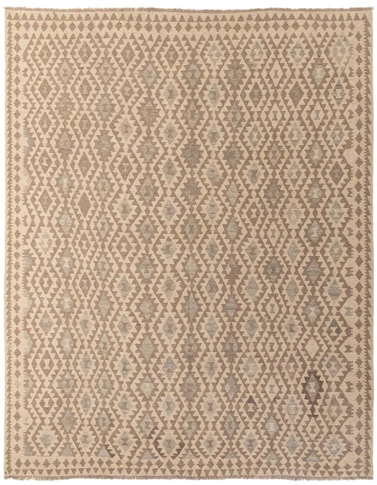 Detail image of 9' 10 x 10' 3 Hand Woven Kilim Maymana Wool Square Rug