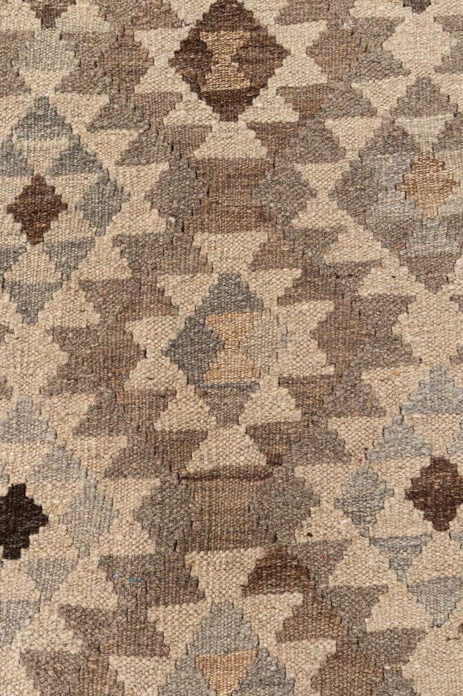 10' x 10' 4 Hand Woven Kilim Maymana Wool Square Rug
