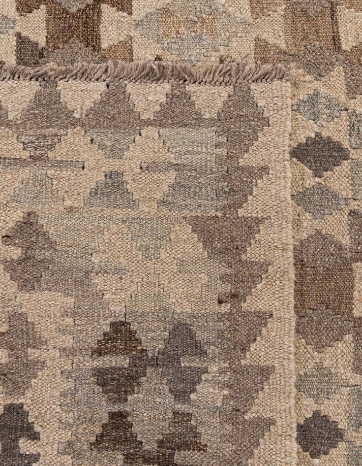 Detail image of 10' x 10' 4  Hand Woven Kilim Maymana Wool Square Rug