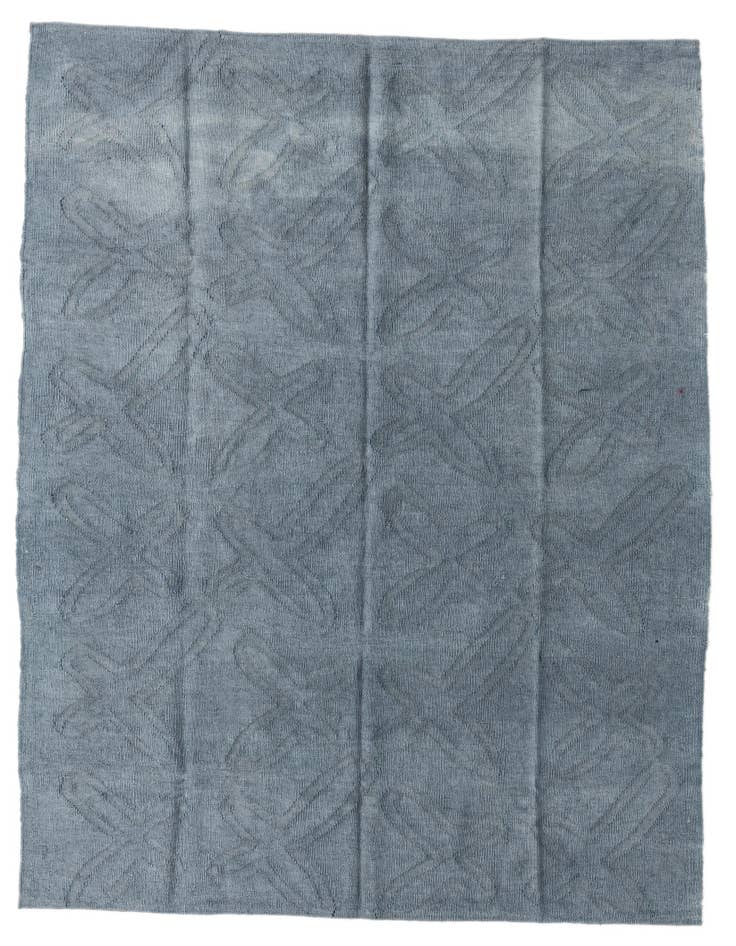 Detail image of 5' 3 x 6' 5 Hand Woven Kilim Modern Wool Square Rug