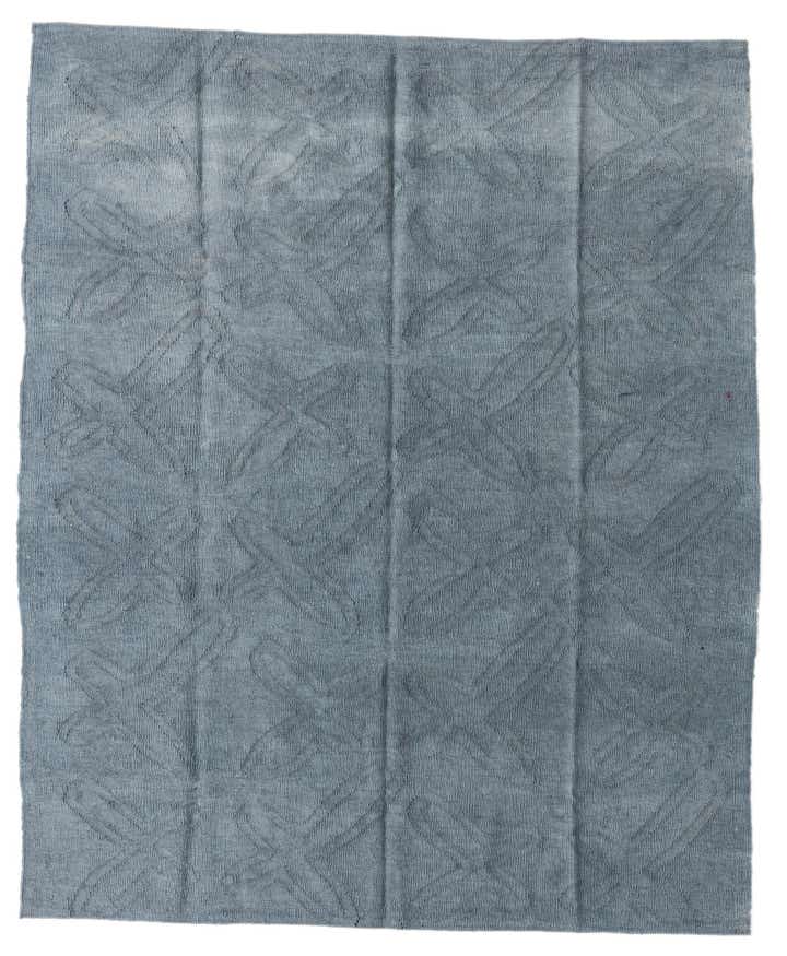 5' 3 x 6' 5 Hand Woven Kilim Modern Wool Square Rug