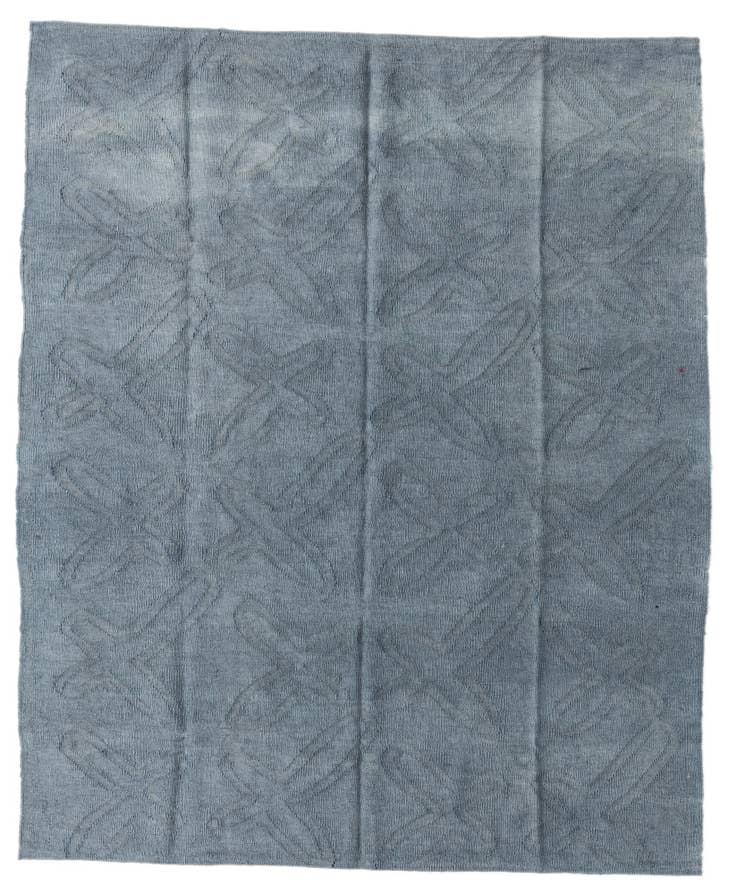 Detail image of 5' 3 x 6' 5 Hand Woven Kilim Modern Wool Square Rug